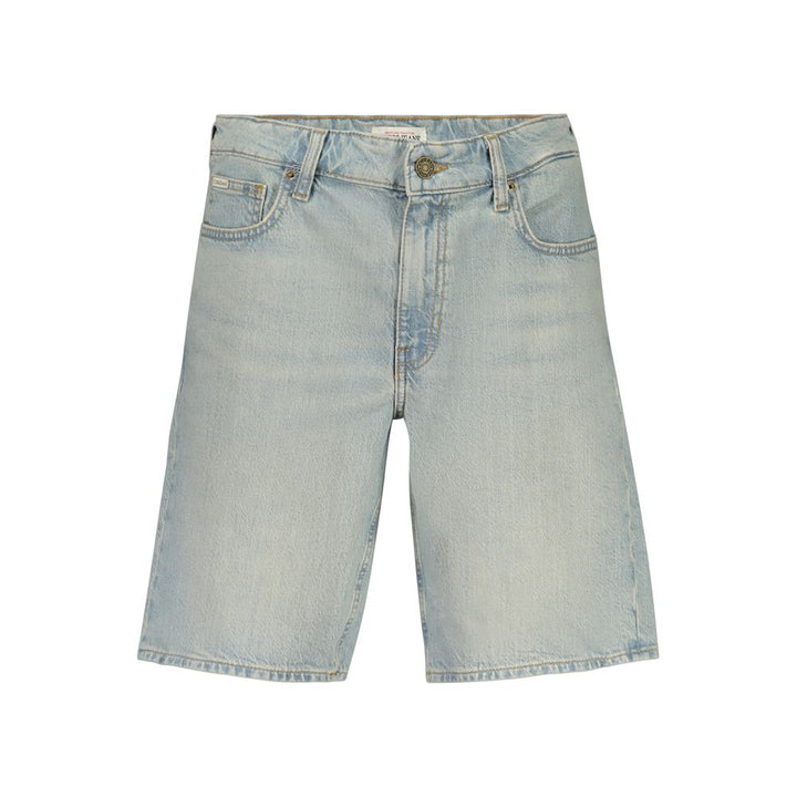 Men’s Guess Jeans Azzurro Cotton Bermuda Shorts