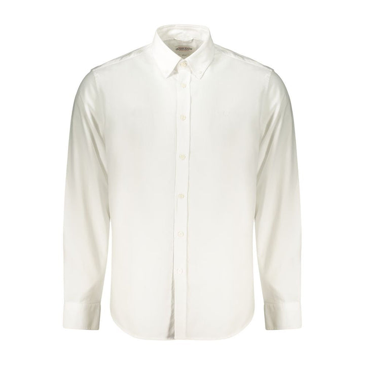Guess Jeans White Cotton Men’s Shirt