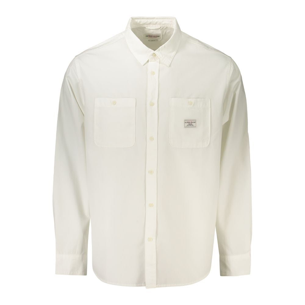 Men’s Guess Jeans White Cotton Shirt