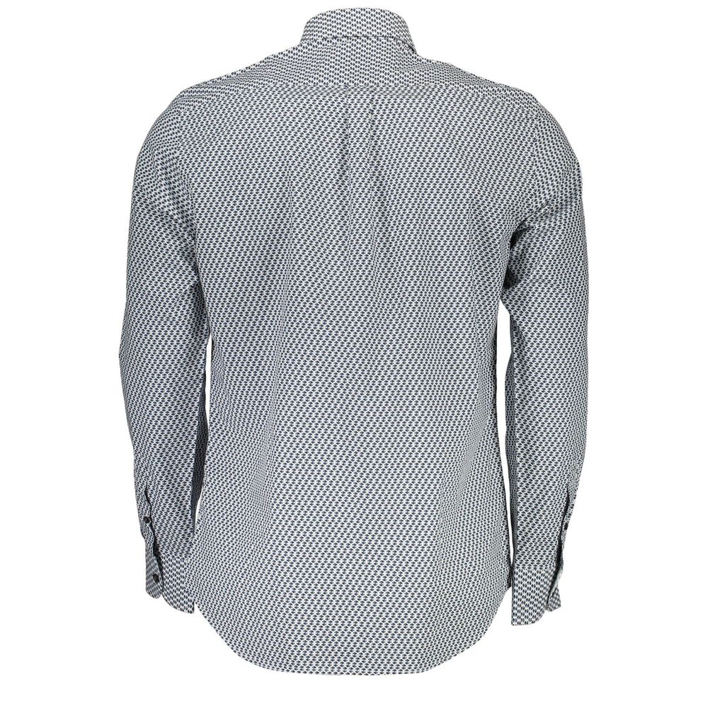 Harmont &amp; Blaine Blue Cotton Pattern Shirt