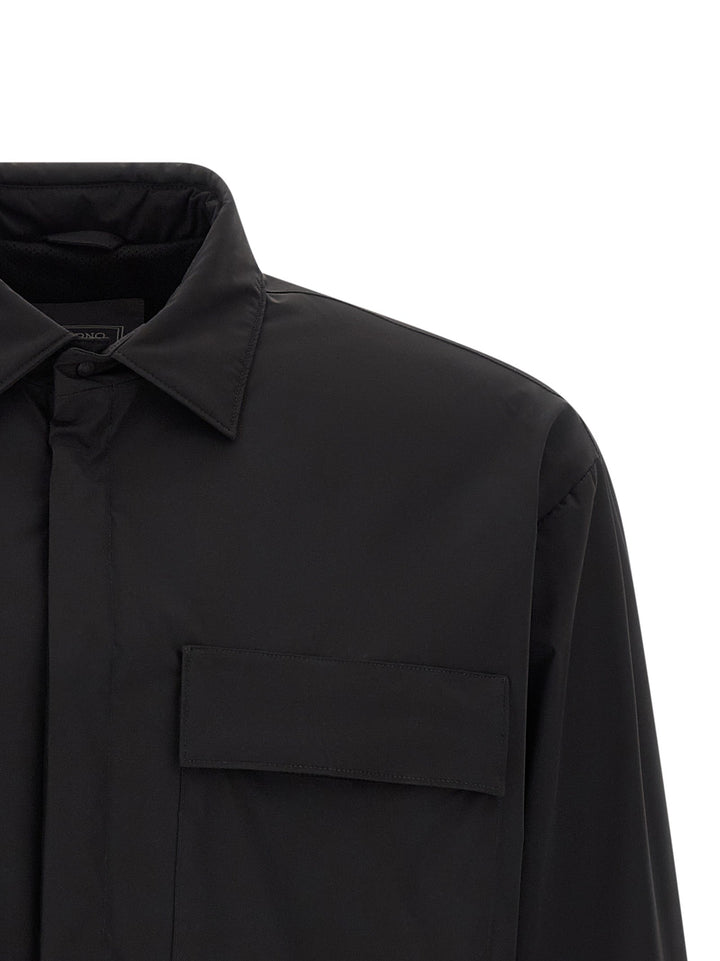 Men’s Herno Black Polyamide Shell Jacket