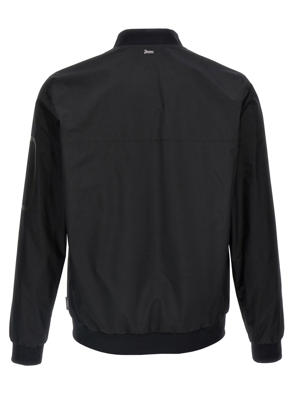 Men’s Herno Black Polyester Bomber
