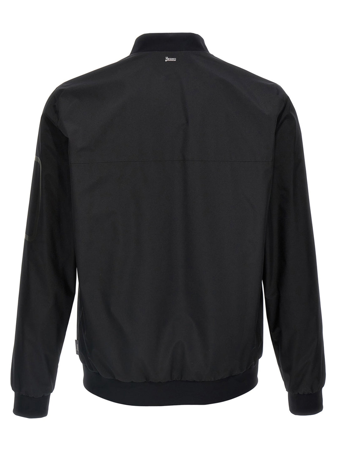 Men’s Herno Black Polyester Bomber