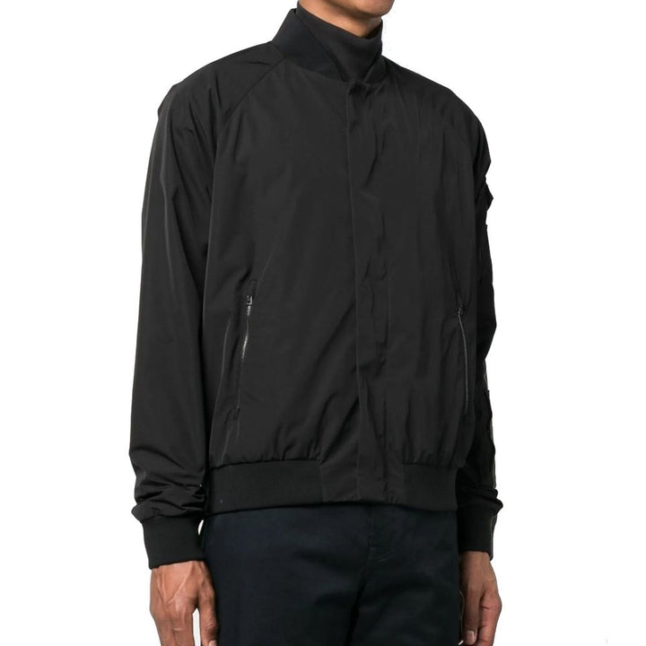 Men’s Herno Black Polyester Bomber