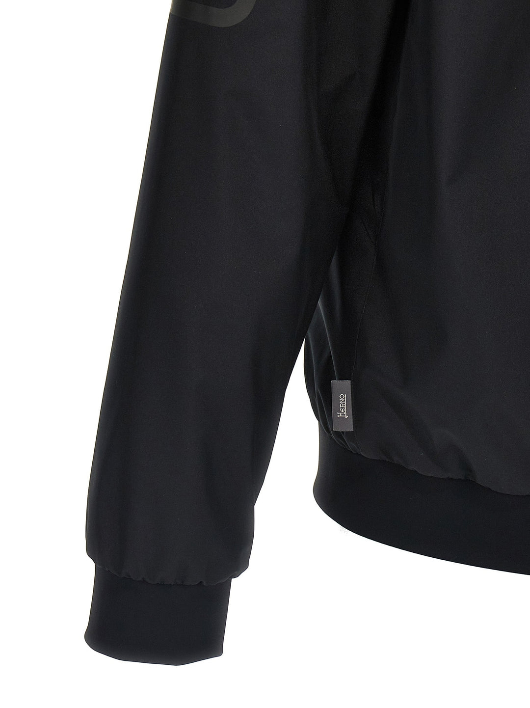 Men’s Herno Black Polyester Bomber