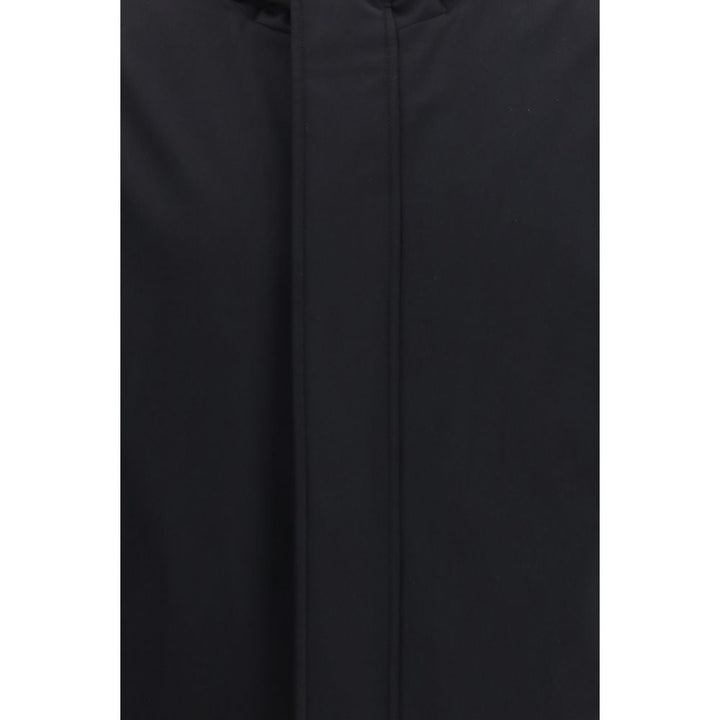 Men’s Herno Black Polyester Full-length Jacket