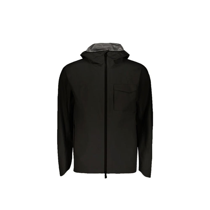 Men’s Herno Black Polyester Shell Jacket