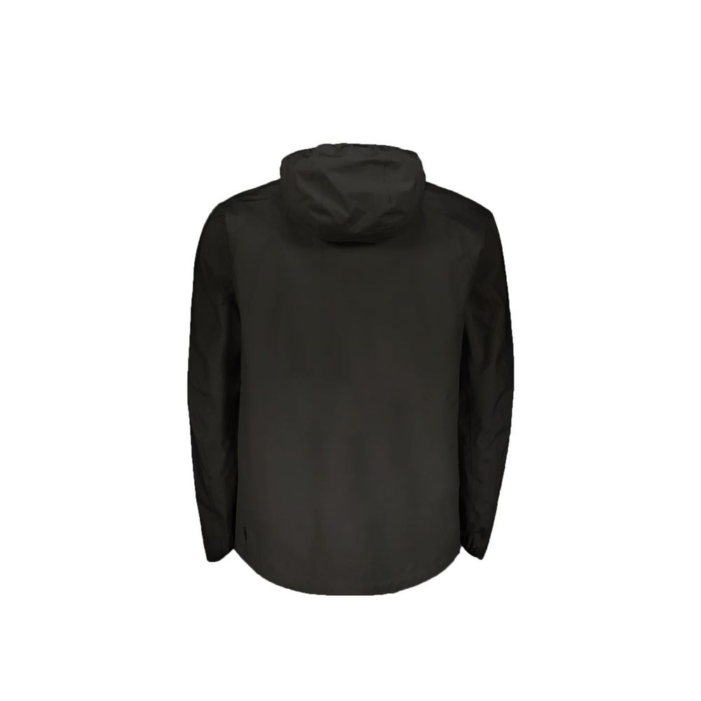 Men’s Herno Black Polyester Shell Jacket