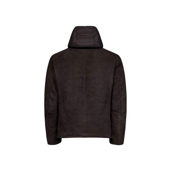 Men’s Herno Brown Lambskin Full-length Jacket
