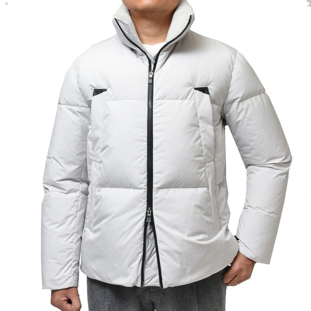 Men’s Herno Gray Polyester Shell Jacket