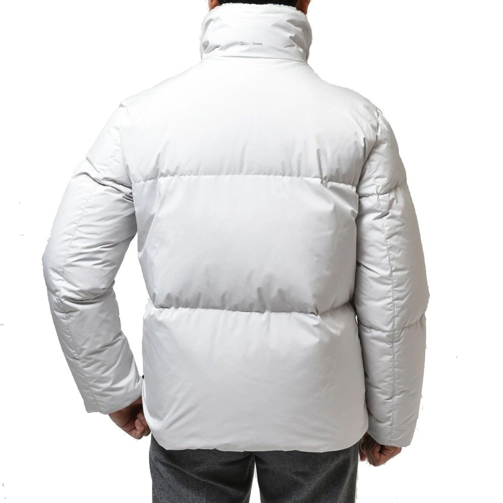 Men’s Herno Gray Polyester Shell Jacket