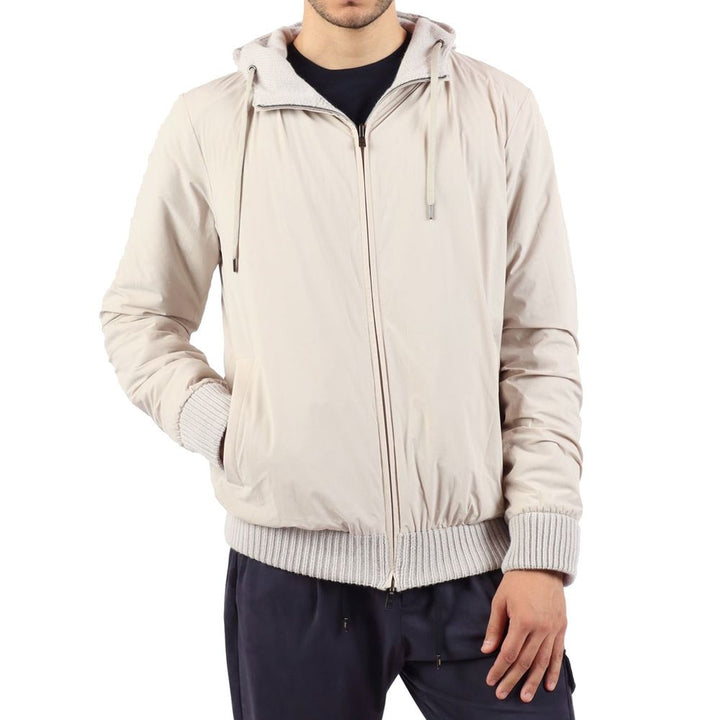 Men’s Herno Gray Wool Bomber
