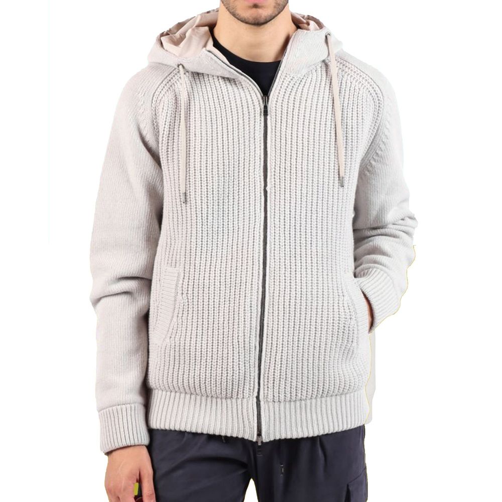 Men’s Herno Gray Wool Bomber