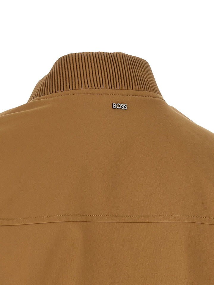 Men’s Hugo Boss Beige Polyester Bomber