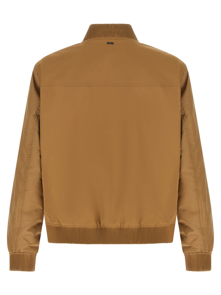 Men’s Hugo Boss Beige Polyester Bomber