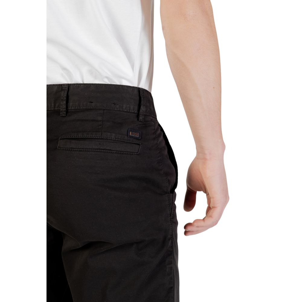 Men’s Hugo Boss Black Cotton Bermuda Shorts