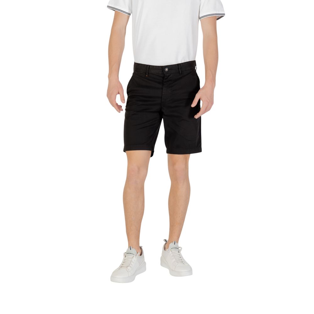 Men’s Hugo Boss Black Cotton Bermuda Shorts