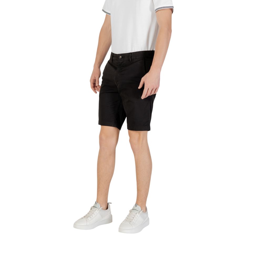 Men’s Hugo Boss Black Cotton Bermuda Shorts