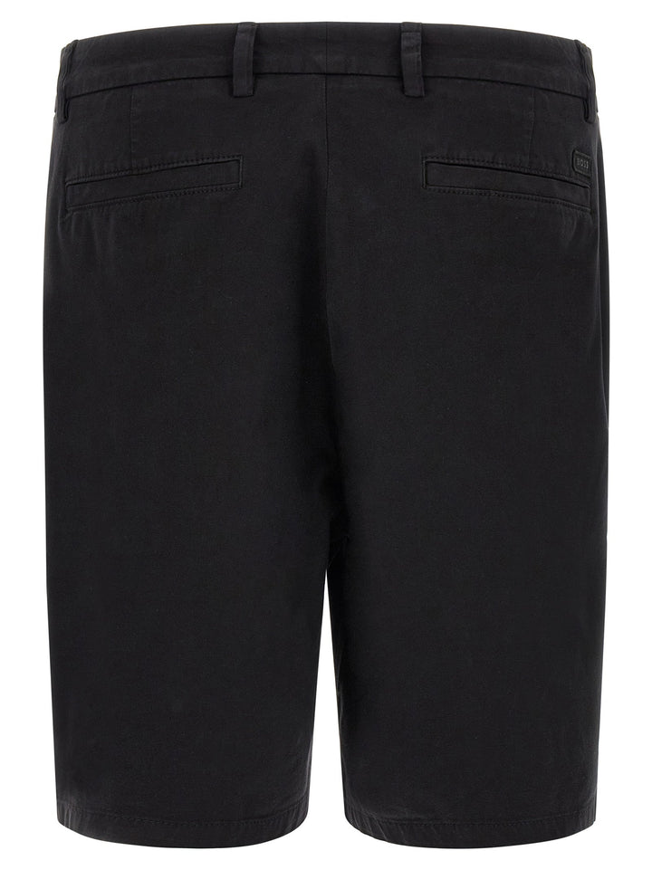 Hugo Boss Black Cotton Bermuda Shorts