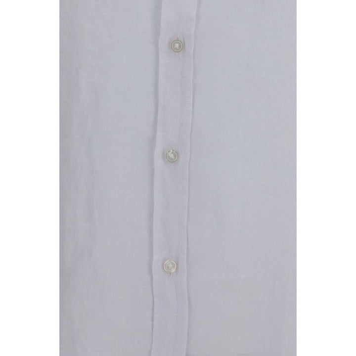 Hugo Boss Black White Linen Dress Shirt