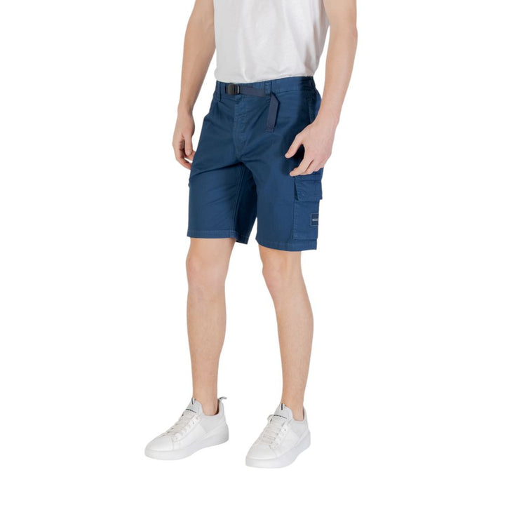 Men’s Hugo Boss Blue Cotton Bermuda Shorts