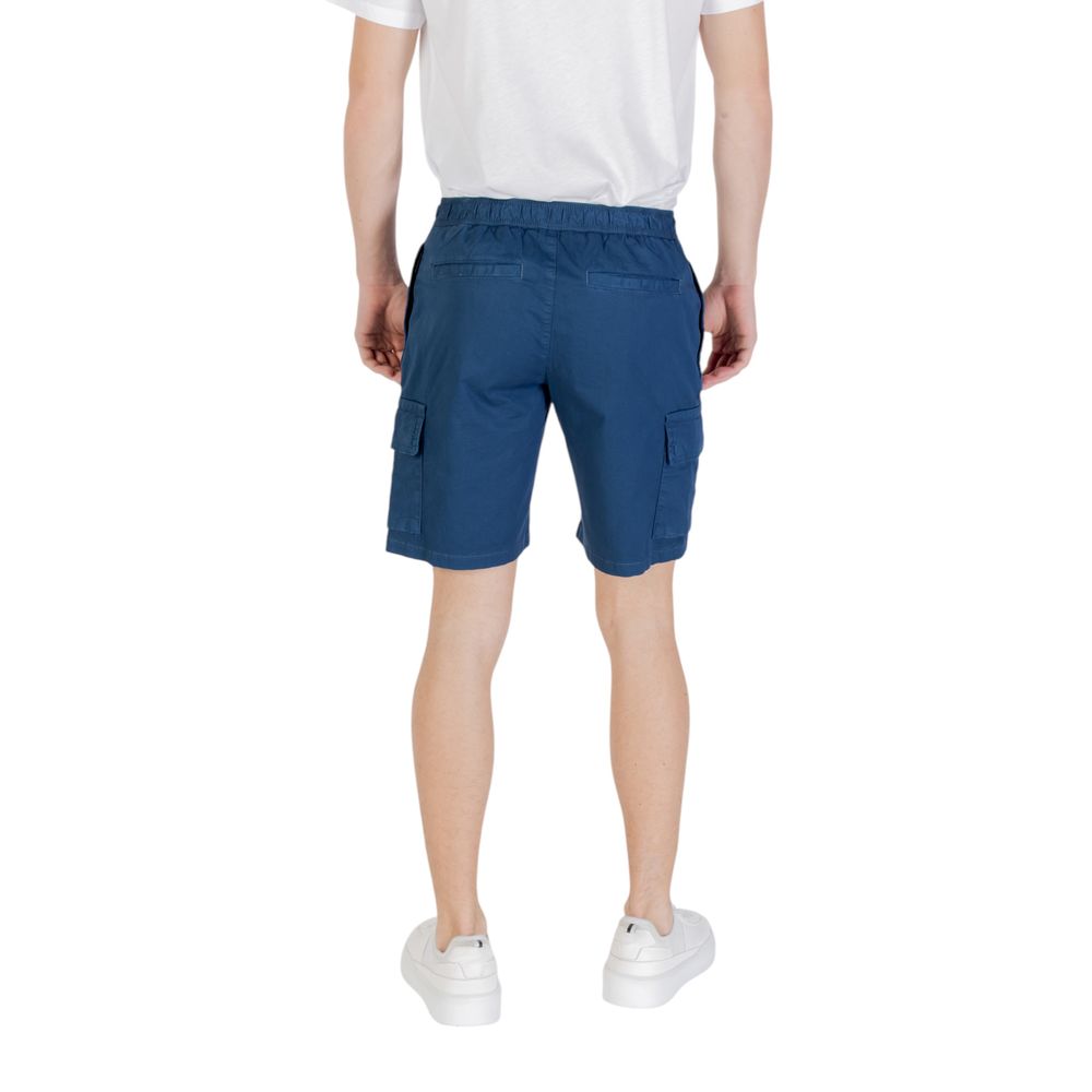 Men’s Hugo Boss Blue Cotton Bermuda Shorts