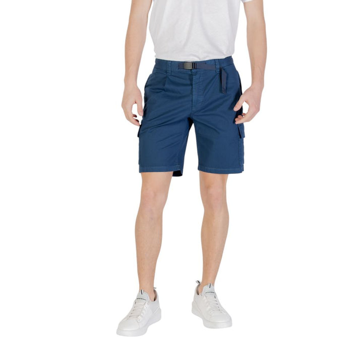 Men’s Hugo Boss Blue Cotton Bermuda Shorts