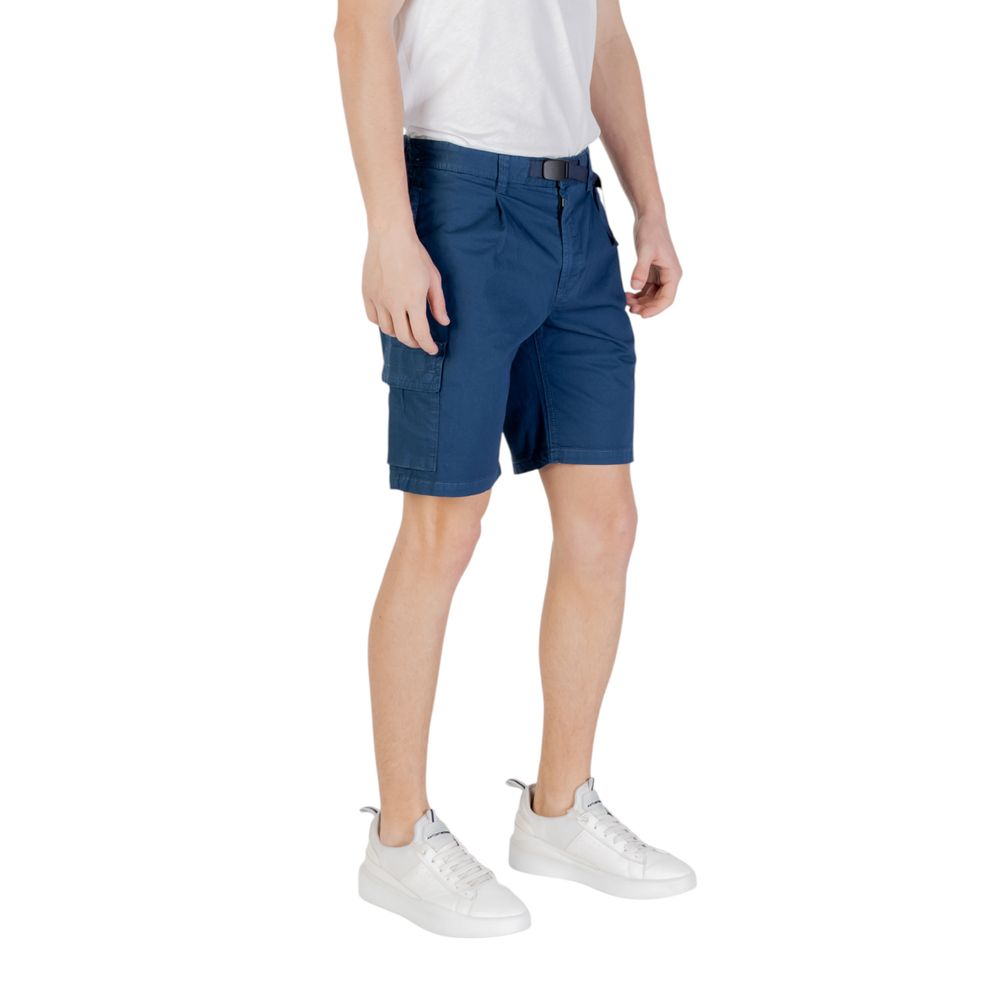 Men’s Hugo Boss Blue Cotton Bermuda Shorts