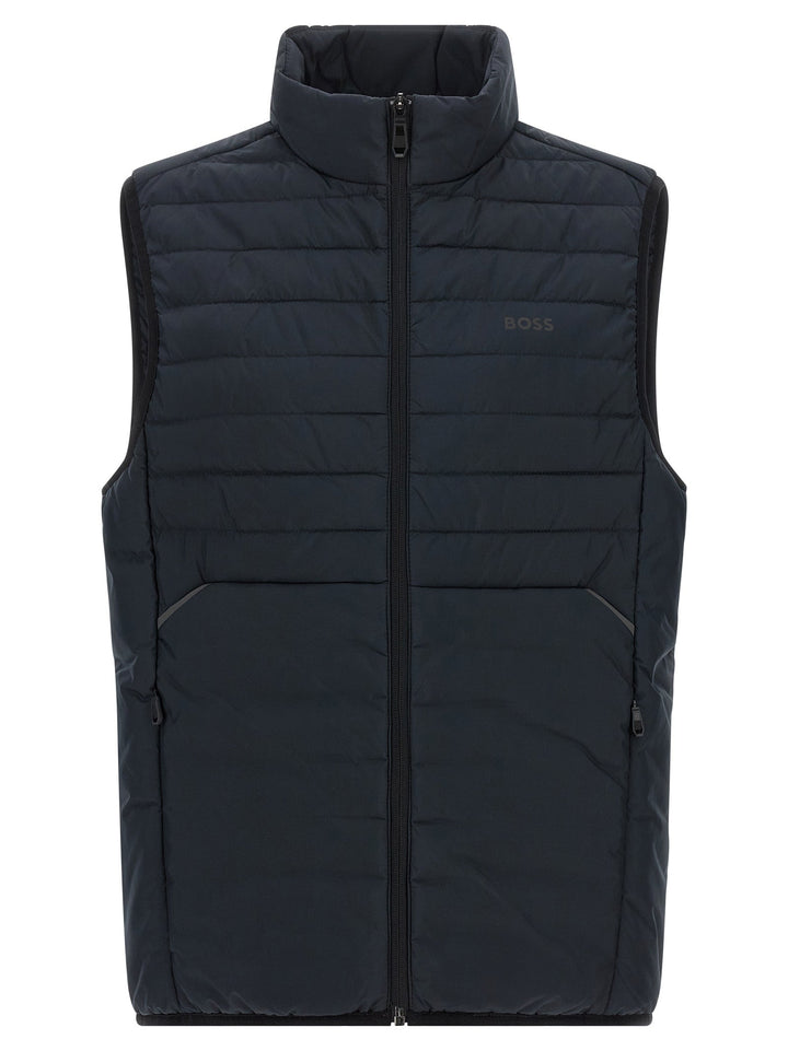 Men’s Hugo Boss Blue Polyester Sleeveless Jacket