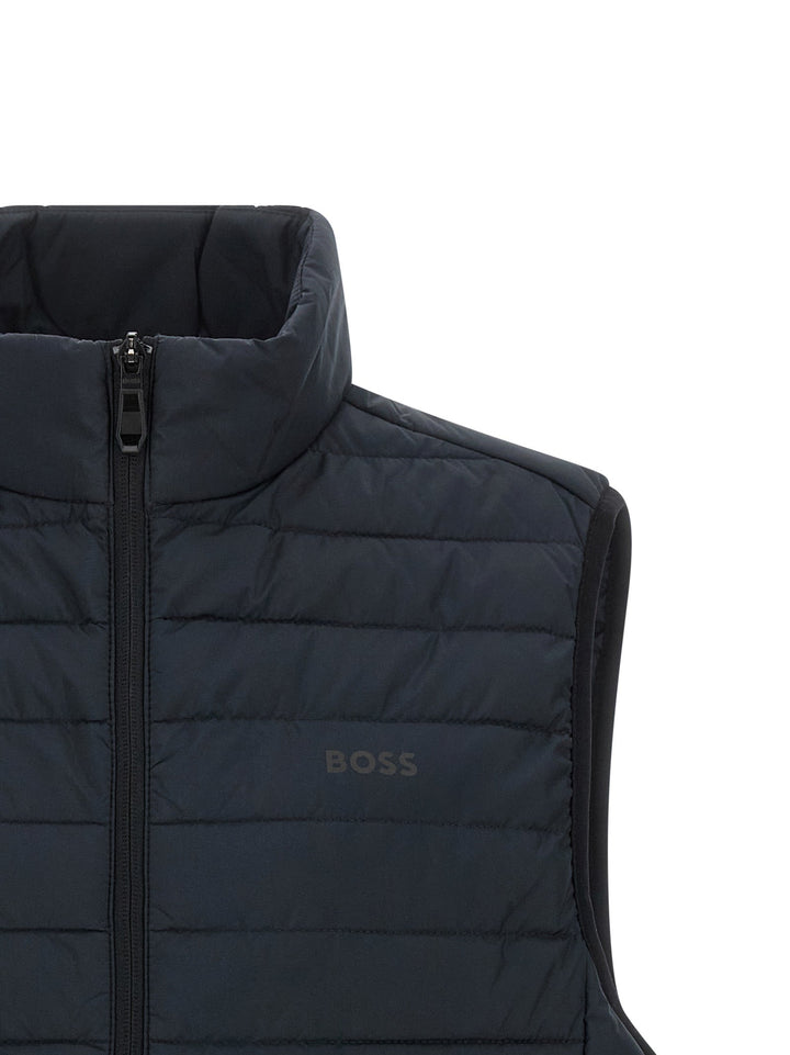 Men’s Hugo Boss Blue Polyester Sleeveless Jacket