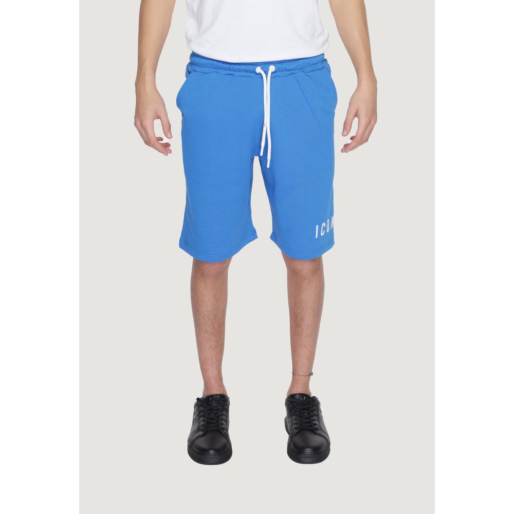 Men’s Icon Blue Cotton Bermuda Shorts