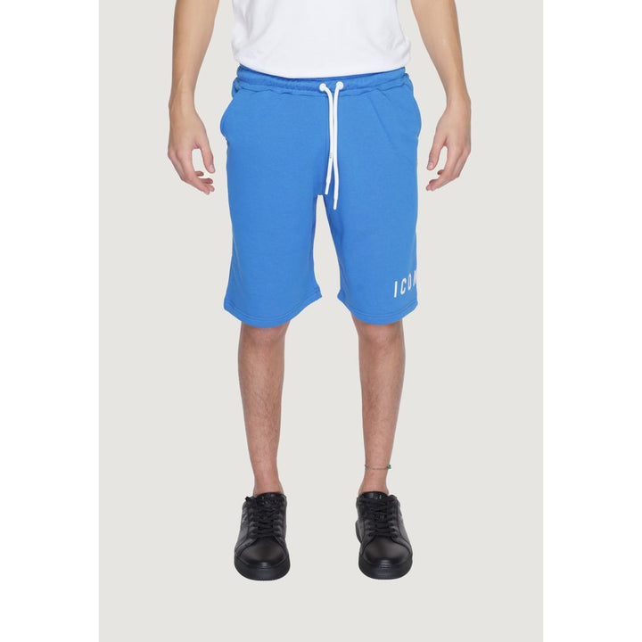Men’s Icon Blue Cotton Bermuda Shorts