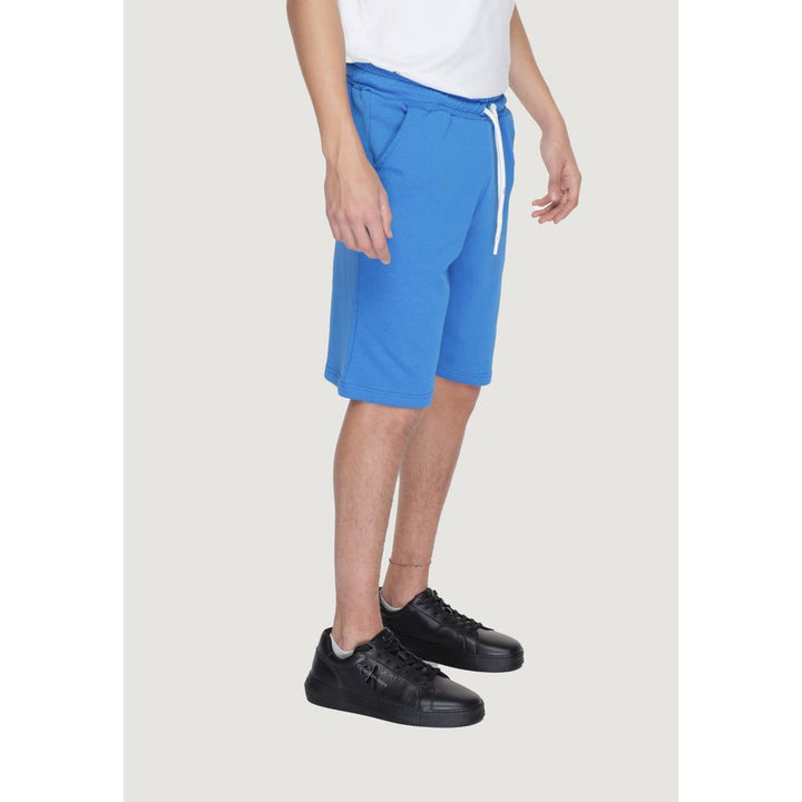 Men’s Icon Blue Cotton Bermuda Shorts