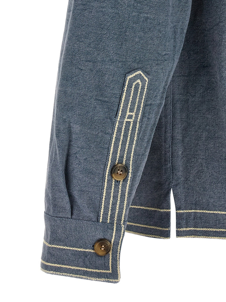 Isabel Marant Blue Cotton Blouse