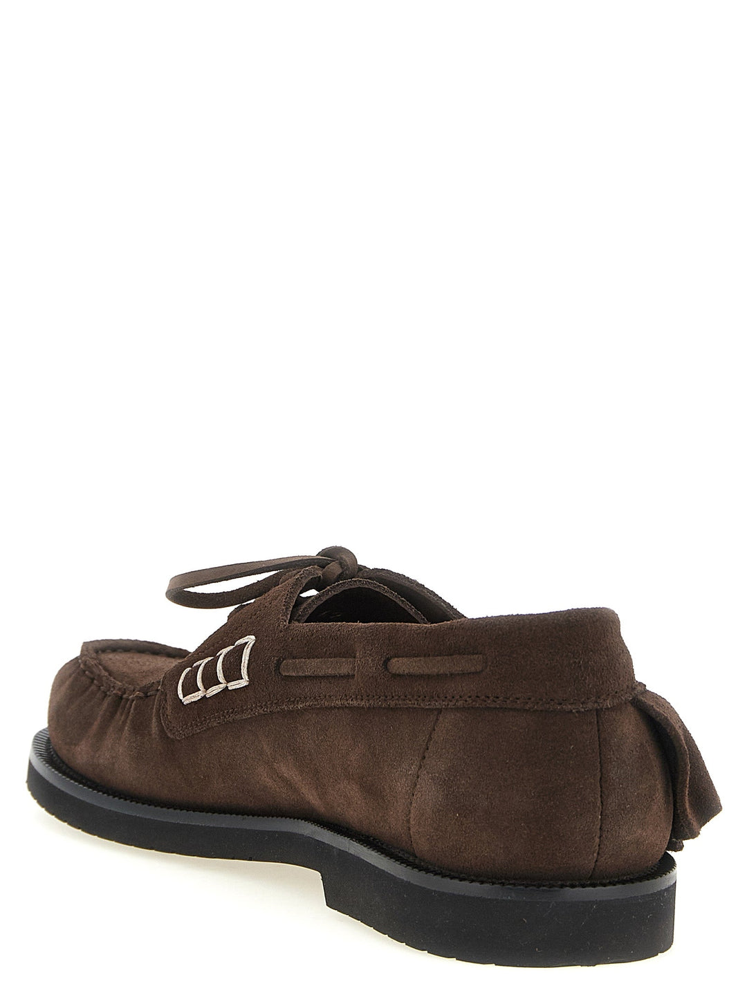 Men’s J.w.anderson Brown Suede Leather Moccassin