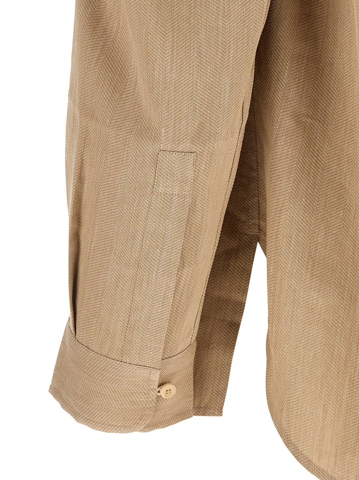 Jacquemus Beige Linen Blouse