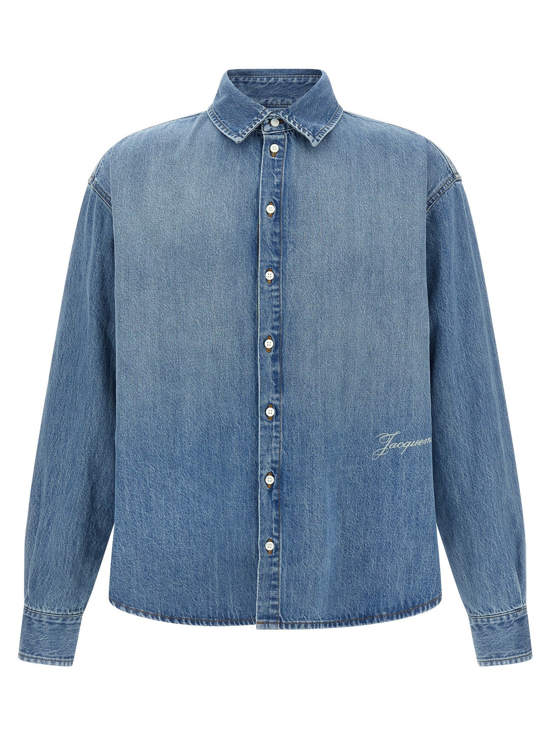 Jacquemus Blue Cotton Blouse