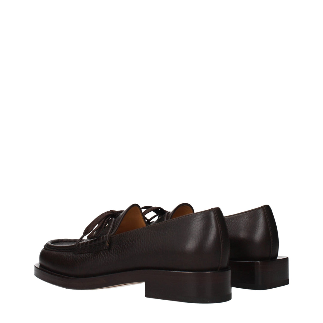 Men’s Jacquemus Brown Leather Slip-on Loafers