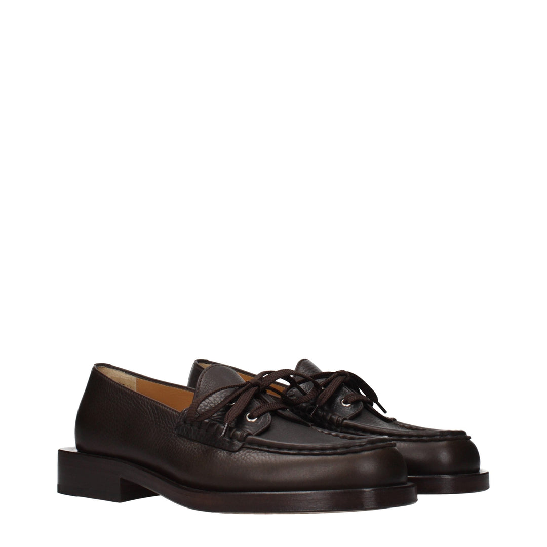 Men’s Jacquemus Brown Leather Slip-on Loafers