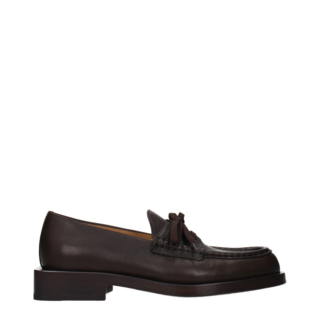 Men’s Jacquemus Brown Leather Slip-on Loafers