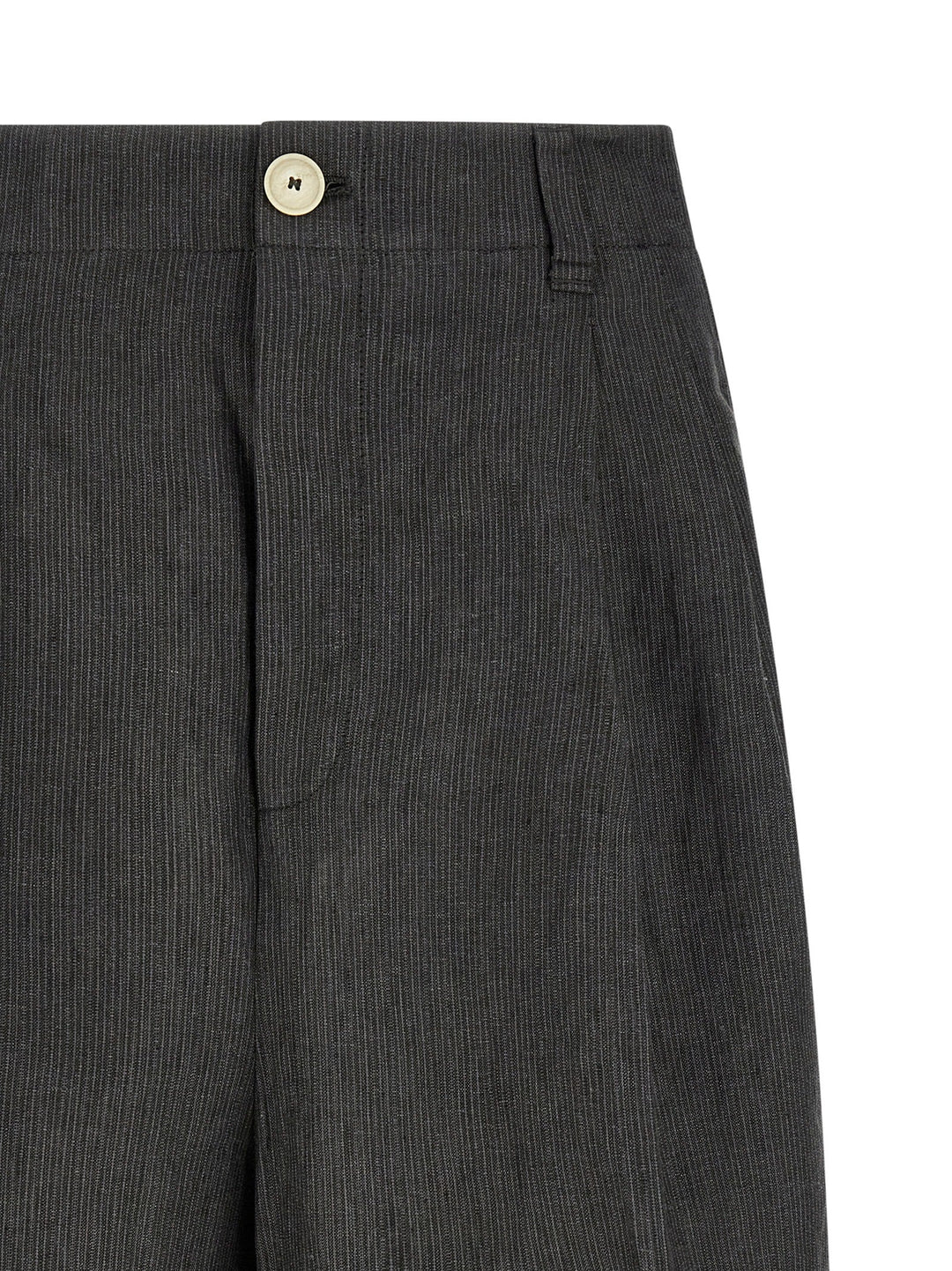 Jacquemus Gray Linen Bermuda Shorts