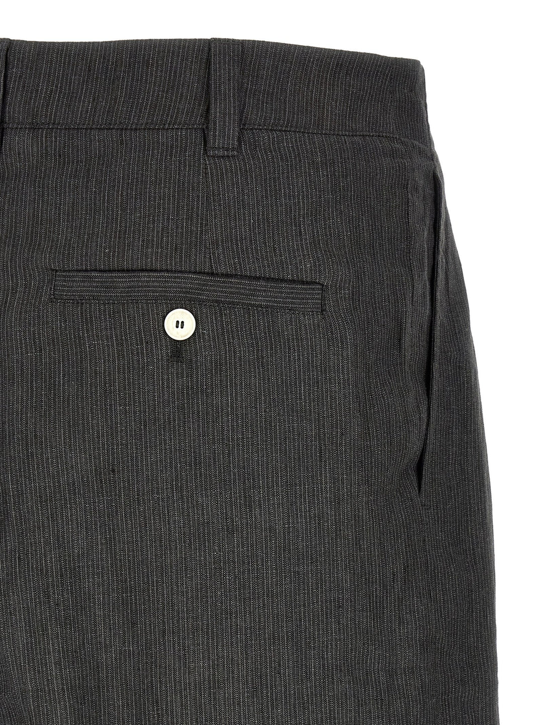 Jacquemus Gray Linen Bermuda Shorts