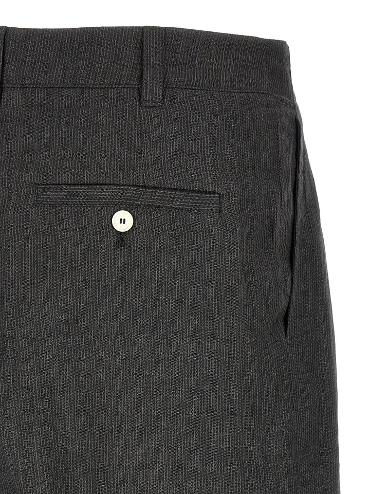 Jacquemus Gray Linen Bermuda Shorts