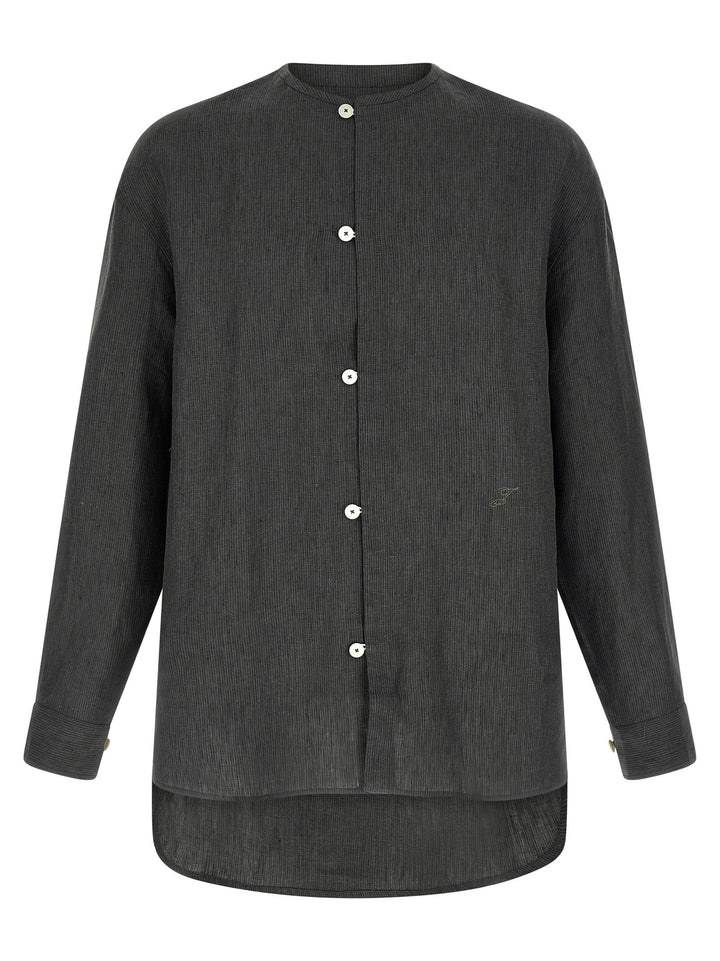 Jacquemus Gray Linen Blouse