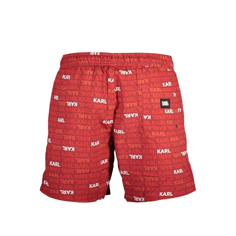 Men’s Karl Lagerfeld Rosso Polyester Men Swim Boxer