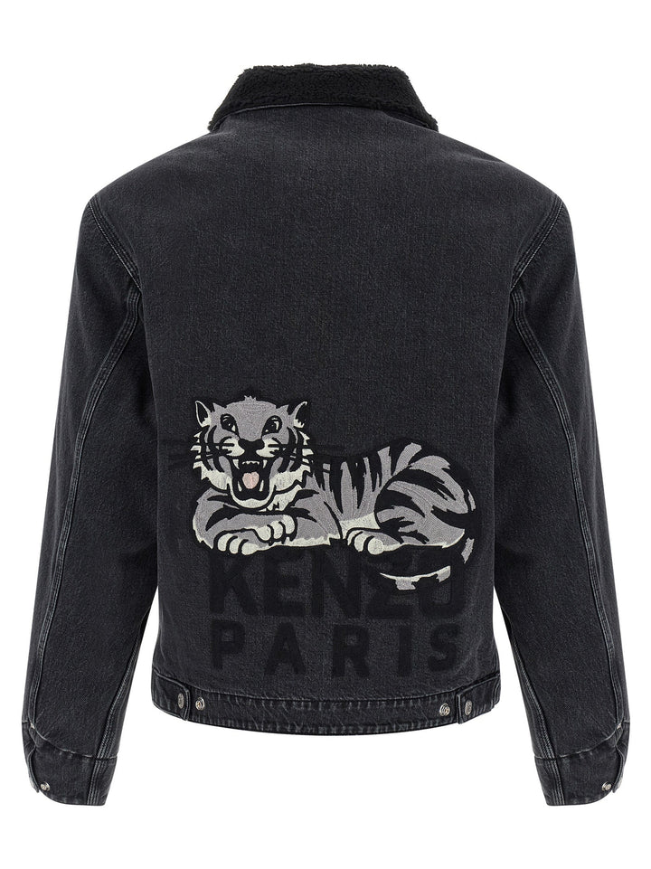 Men’s Kenzo Black Cotton Denim Jacket