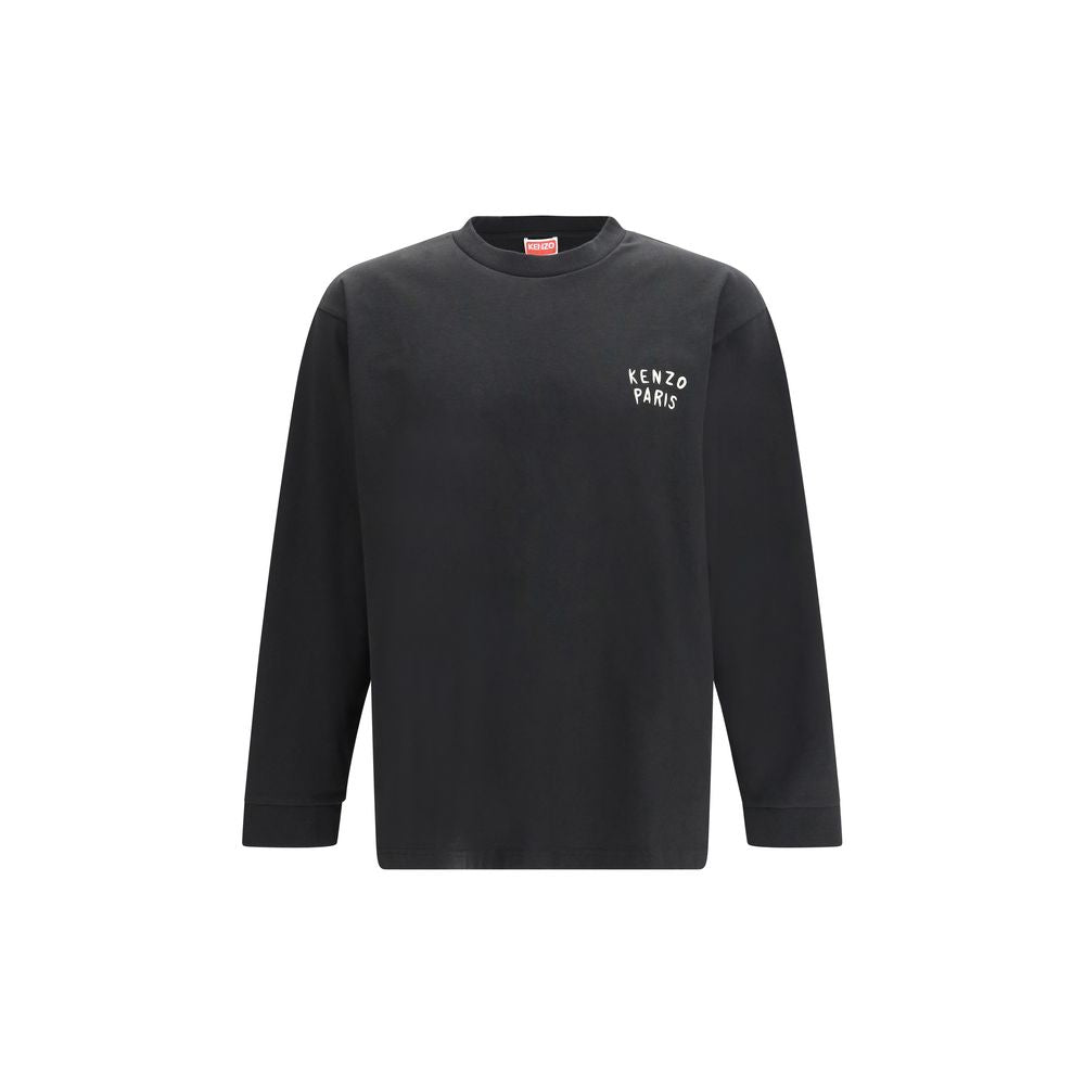 Men’s Kenzo Black Cotton Long Sleeve T-shirt