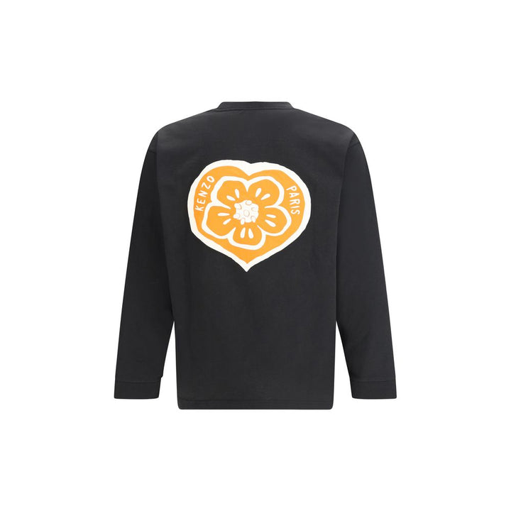 Men’s Kenzo Black Cotton Long Sleeve T-shirt