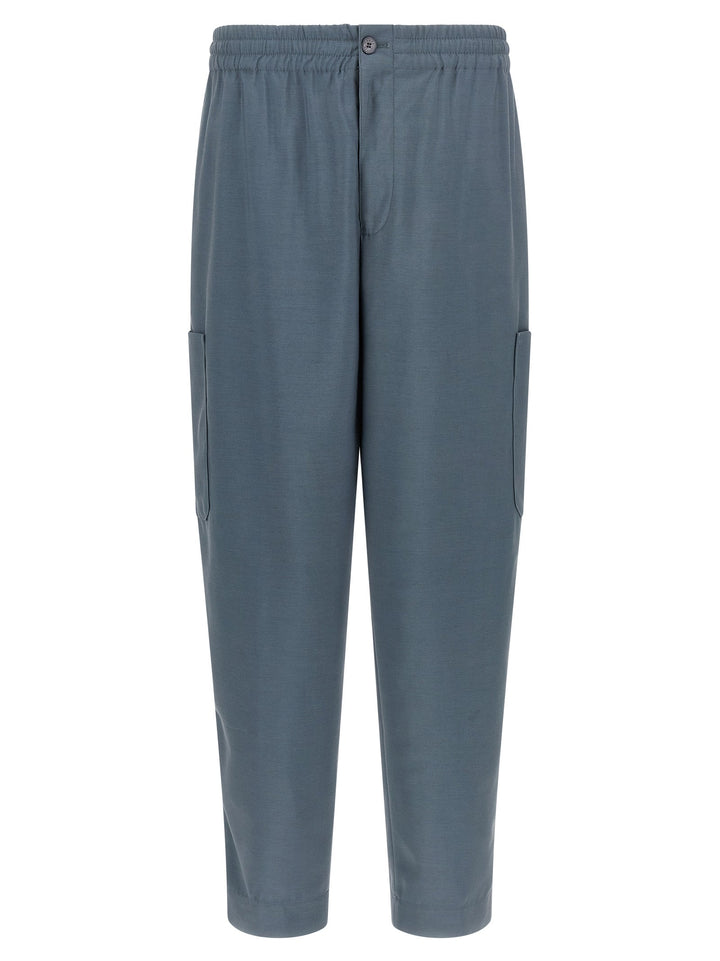 Men’s Kenzo Gray Wool Cargo Pants