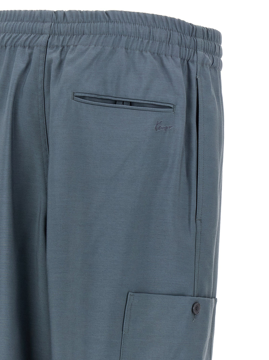 Men’s Kenzo Gray Wool Cargo Pants